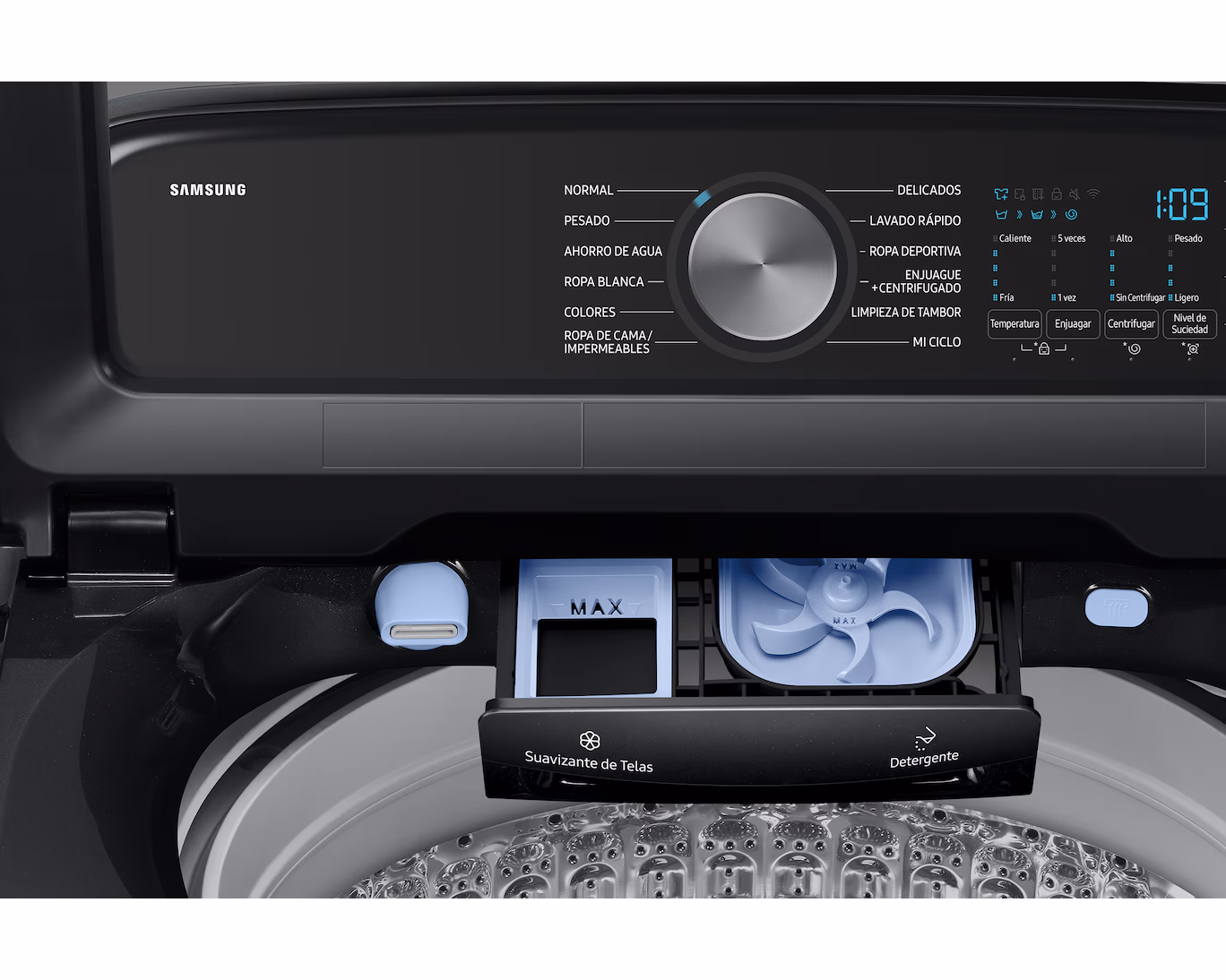 Lavadora Automática Carga Superior 26 Kg WA26DG5500AVAP Negro - imagen 8