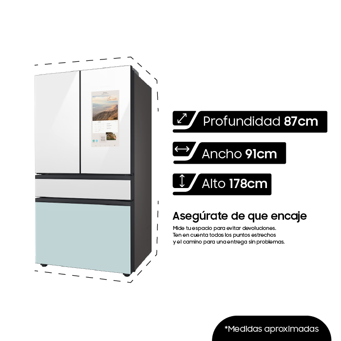 Refrigeradora Bespoke 29P³/806L  RF29BB8900JMAP - imagen 7