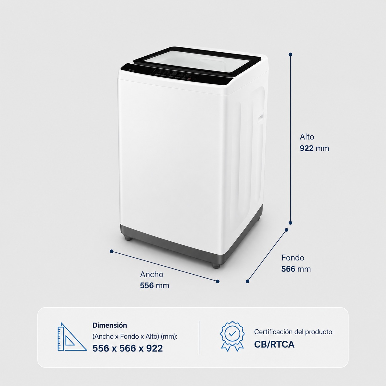 Lavadora Automática Carga Superior 11 Kg, BXWABH11TL Blanco - imagen 6
